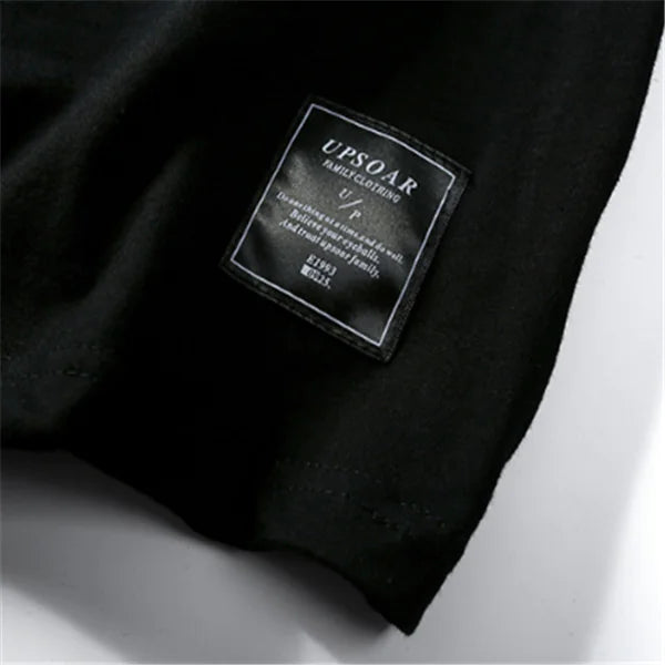 Men's Loose Fit Cotton T-Shirt with Letter Design