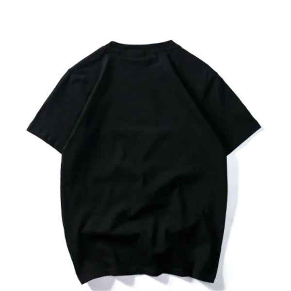 Men's Loose Fit Cotton T-Shirt with Letter Design