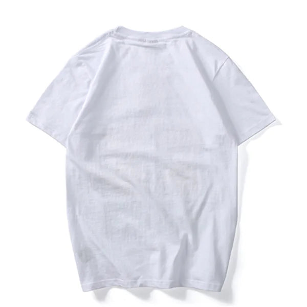 Men's Loose Fit Cotton T-Shirt with Letter Design
